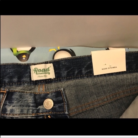 Distressed Faded Denim Shorts Medium - Picture 3 of 6